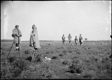 Tralhaires per del&agrave; lo blu de las montanhas