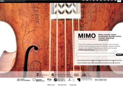 Soinueneako soinu-tresnen bilduma MIMO proiektuan